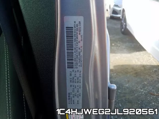 1C4HJWEG2JL920561 фото 2