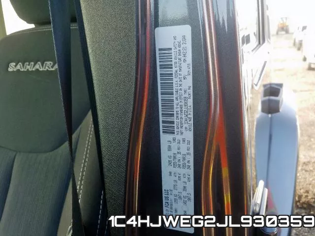 1C4HJWEG2JL930359 фото 2