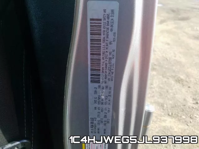 1C4HJWEG5JL937998 фото 2