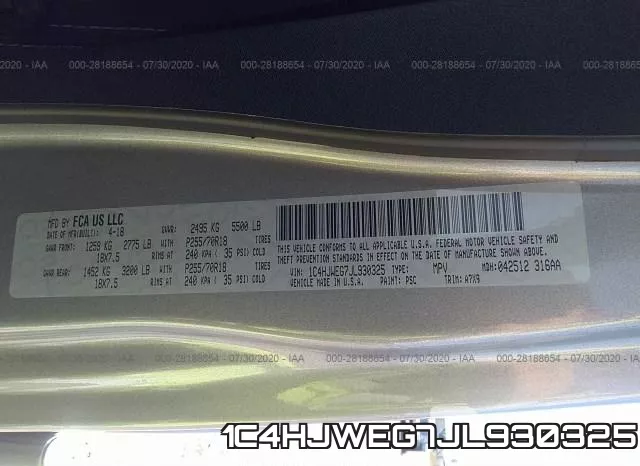1C4HJWEG7JL930325 фото 10