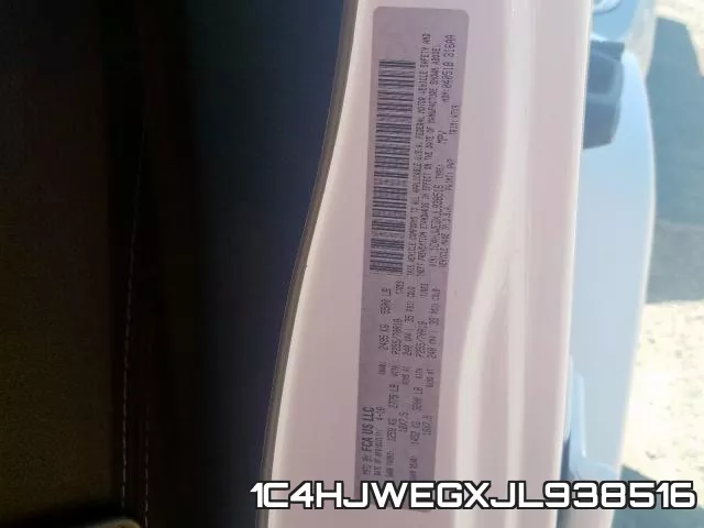 1C4HJWEGXJL938516 фото 2