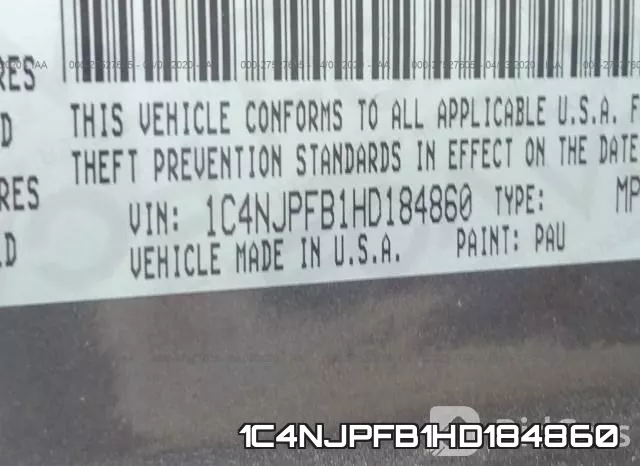 1C4NJPFB1HD184860 фото 10