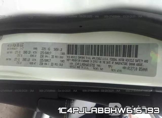 1C4PJLAB8HW616793 фото 10