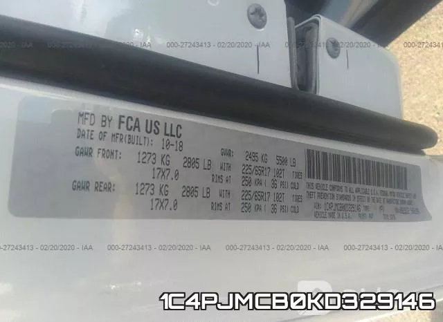 1C4PJMCB0KD329146 фото 10