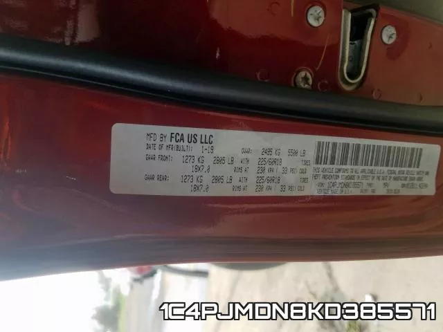 1C4PJMDN8KD385571 фото 2
