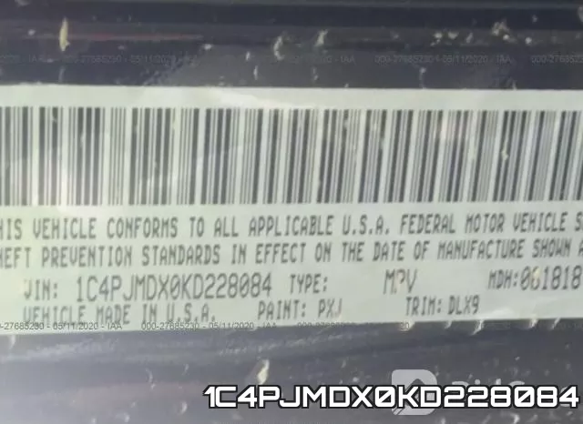 1C4PJMDX0KD228084 фото 10