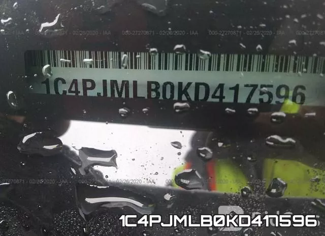 1C4PJMLB0KD417596 фото 10