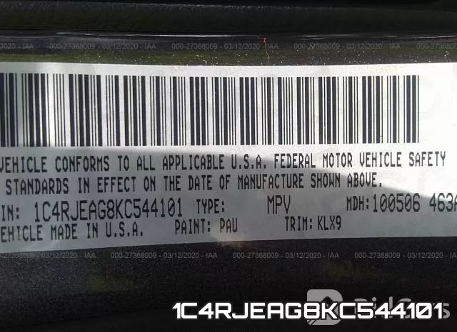 1C4RJEAG8KC544101 фото 10