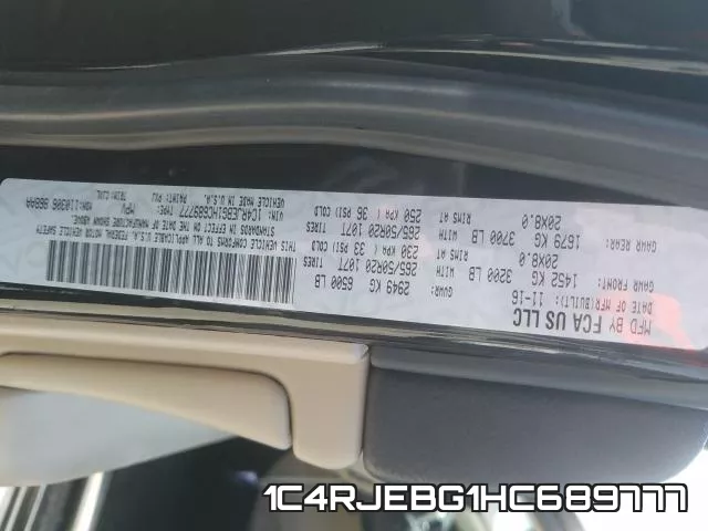 1C4RJEBG1HC689777 фото 2