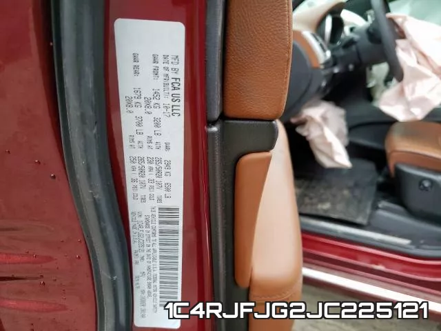 1C4RJFJG2JC225121 фото 2