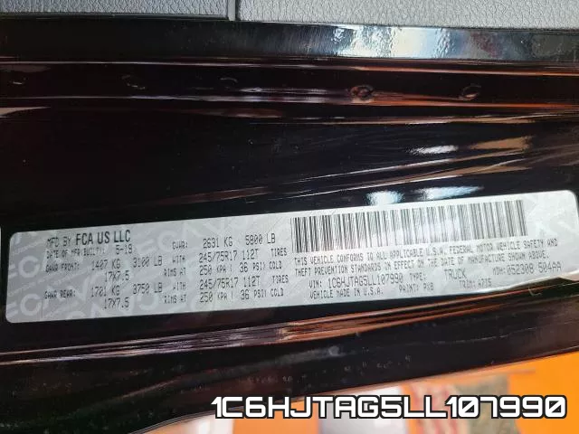 1C6HJTAG5LL107990 фото 2