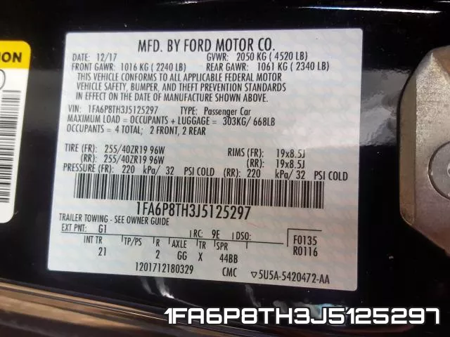 1FA6P8TH3J5125297 фото 2