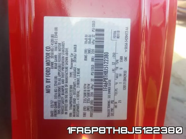 1FA6P8TH8J5122380 фото 2