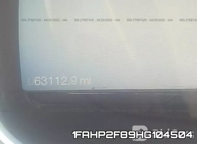 1FAHP2F89HG104504 фото 8