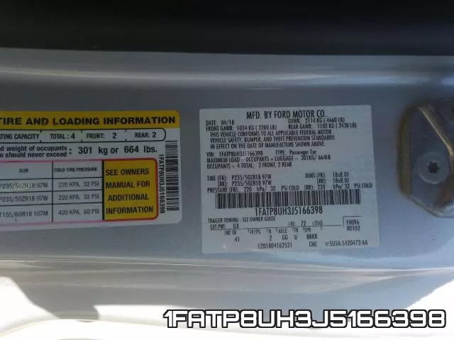 1FATP8UH3J5166398 фото 2