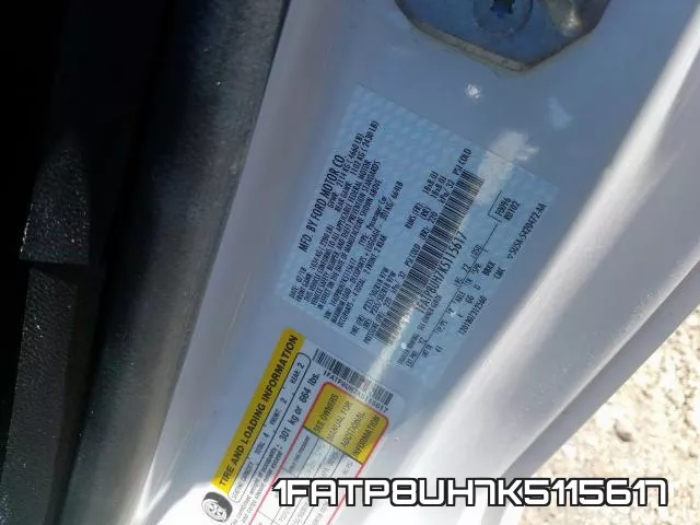 1FATP8UH7K5115617 фото 2