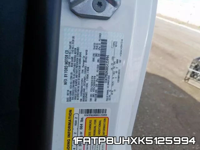 1FATP8UHXK5125994 фото 2