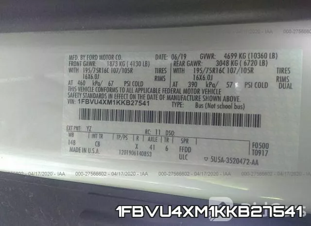 1FBVU4XM1KKB27541 фото 10