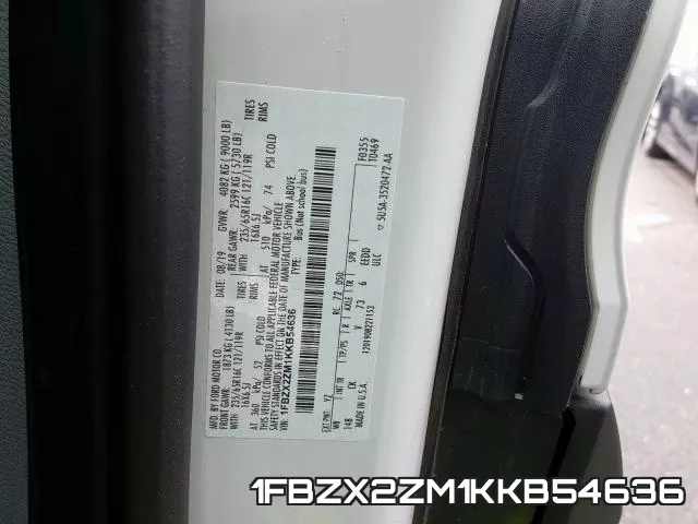 1FBZX2ZM1KKB54636 фото 2