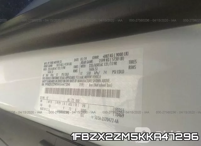 1FBZX2ZM5KKA47296 фото 10