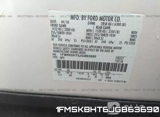 1FM5K8HT6JGB63690 фото 10
