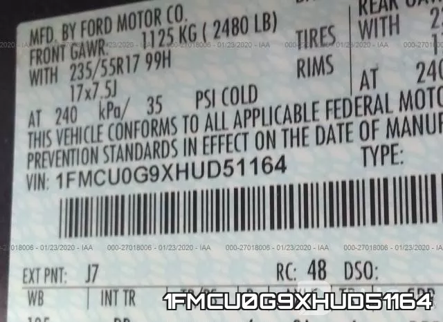 1FMCU0G9XHUD51164 фото 10
