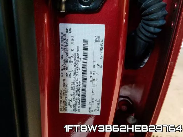 1FT8W3B62HEB29764 фото 2