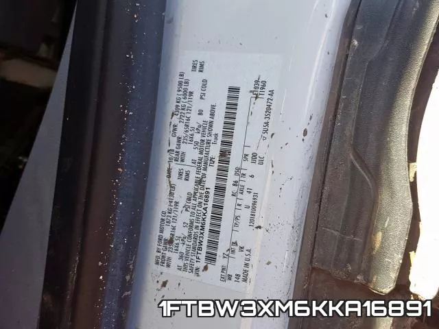 1FTBW3XM6KKA16891 фото 2