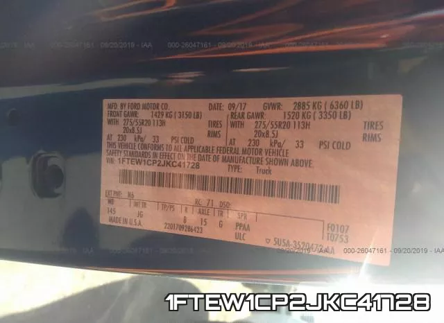 1FTEW1CP2JKC41728 фото 10
