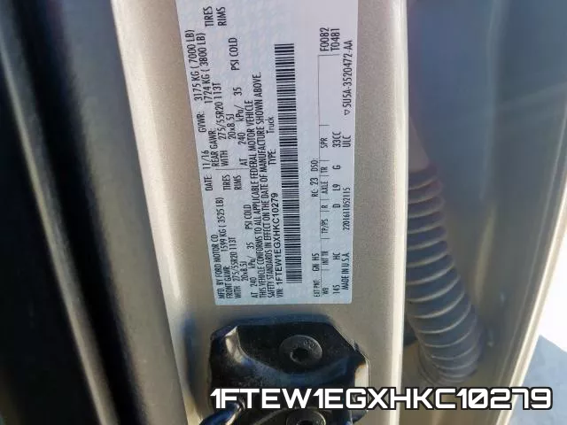 1FTEW1EGXHKC10279 фото 2