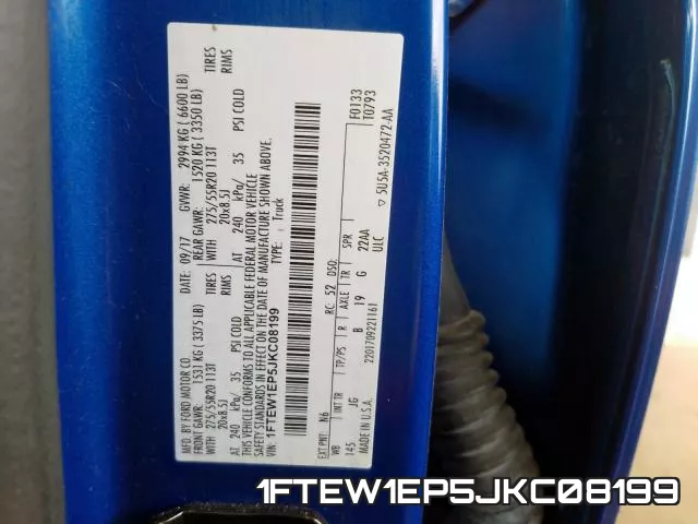 1FTEW1EP5JKC08199 фото 2