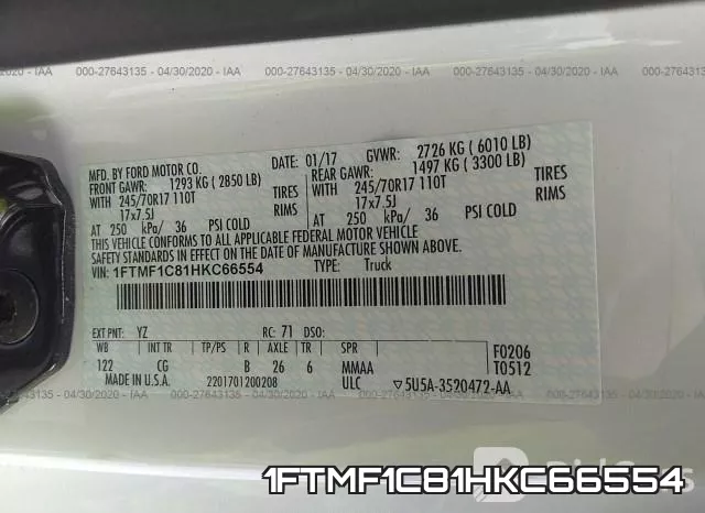 1FTMF1C81HKC66554 фото 10