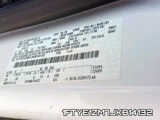 1FTYE1ZM7JKB14132 фото 2