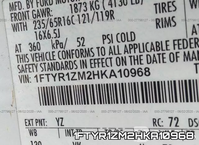 1FTYR1ZM2HKA10968 фото 10