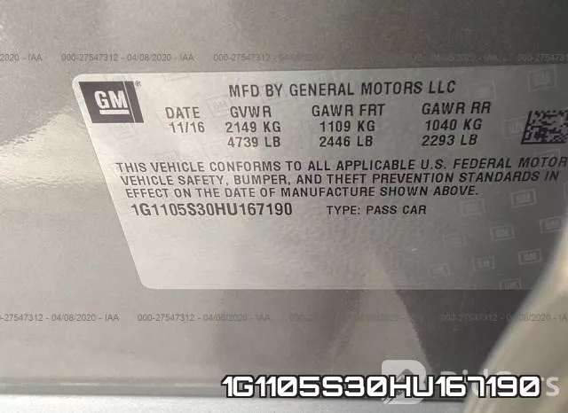 1G1105S30HU167190 фото 10