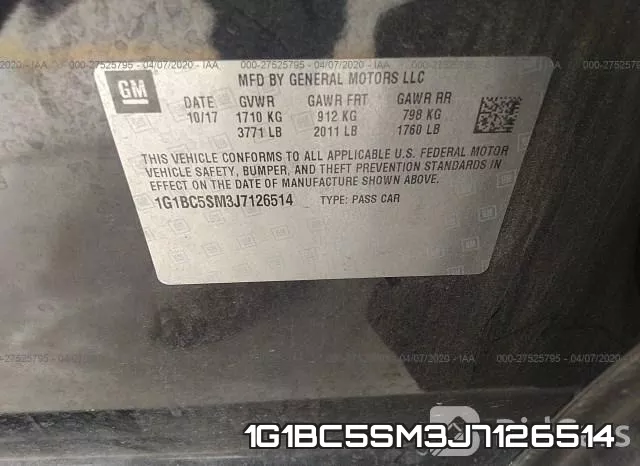 1G1BC5SM3J7126514 фото 10