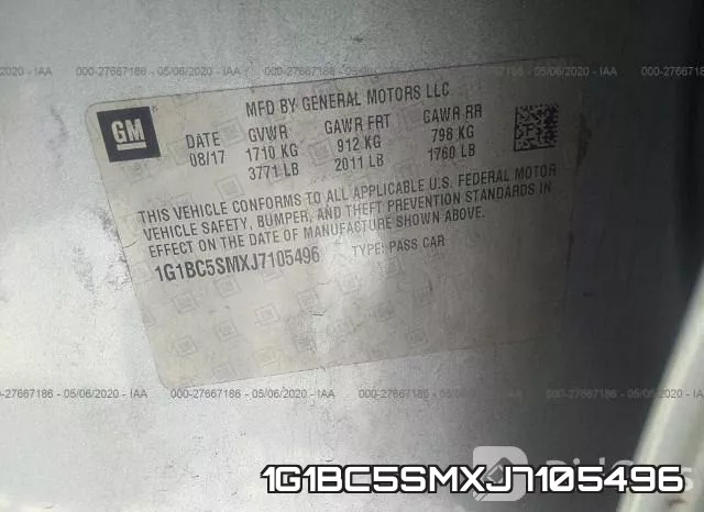 1G1BC5SMXJ7105496 фото 10