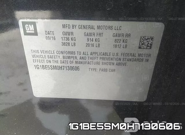 1G1BE5SM0H7130606 фото 10