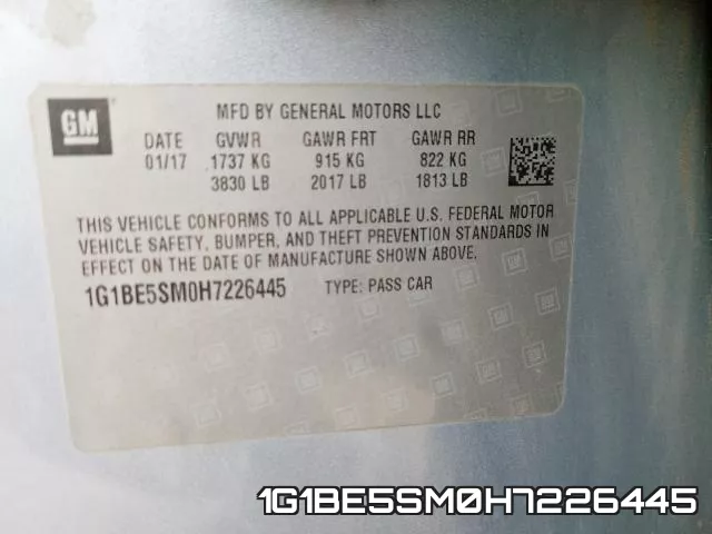 1G1BE5SM0H7226445 фото 2