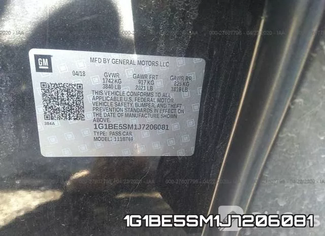 1G1BE5SM1J7206081 фото 10