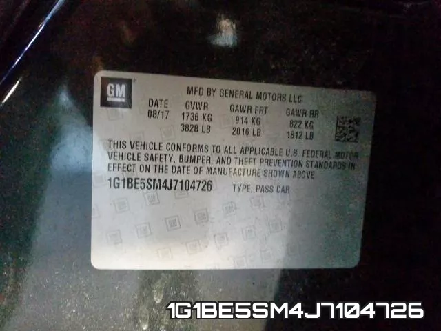 1G1BE5SM4J7104726 фото 2