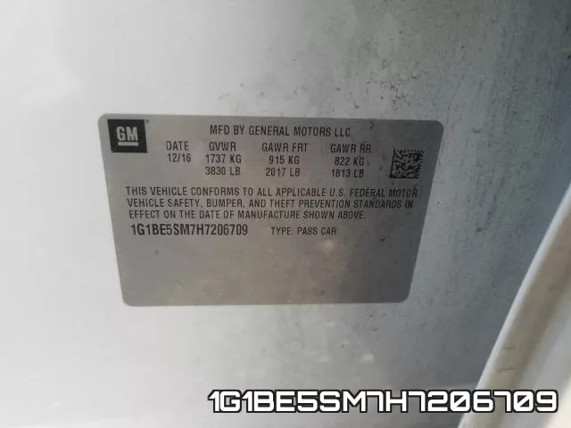 1G1BE5SM7H7206709 фото 2