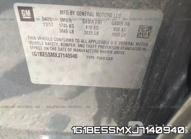 1G1BE5SMXJ7140940 фото 10