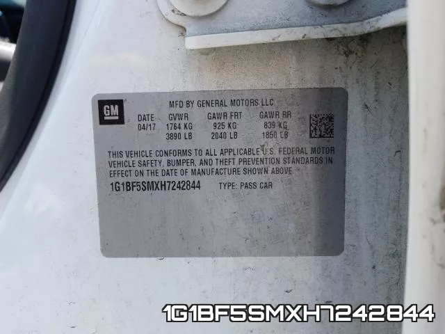 1G1BF5SMXH7242844 фото 2