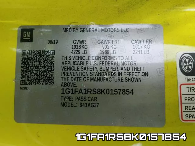 1G1FA1RS8K0157854 фото 2
