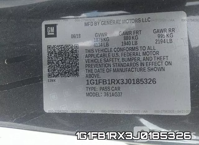 1G1FB1RX3J0185326 фото 10