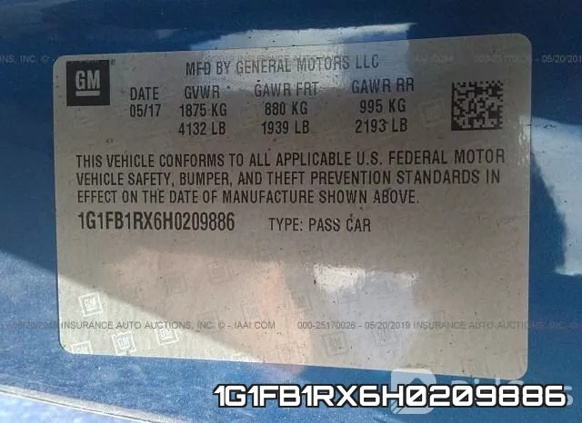 1G1FB1RX6H0209886 фото 10