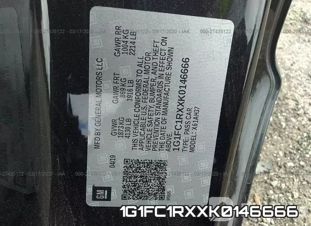 1G1FC1RXXK0146666 фото 10