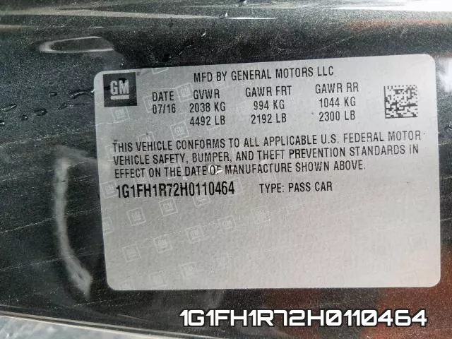 1G1FH1R72H0110464 фото 2