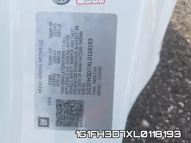 1G1FH3D7XL0118193 фото 2